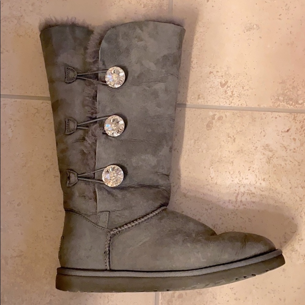 Bailey Button UGG Boots with Swarovski Crystals